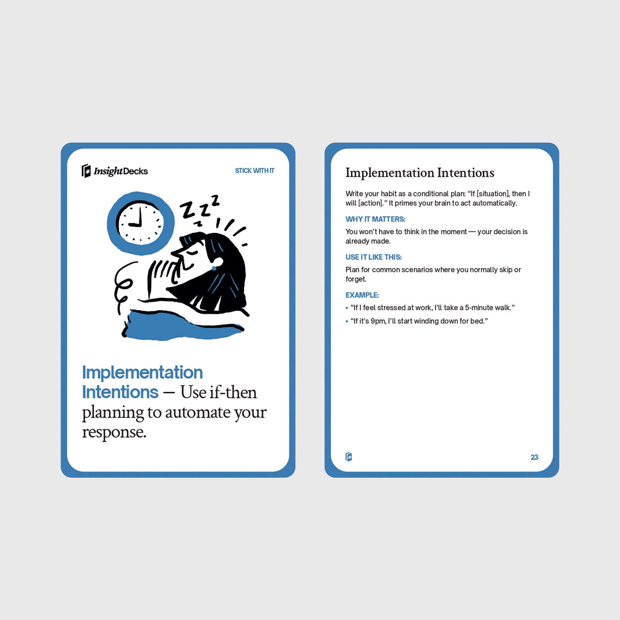 Habit Hacks Card Deck