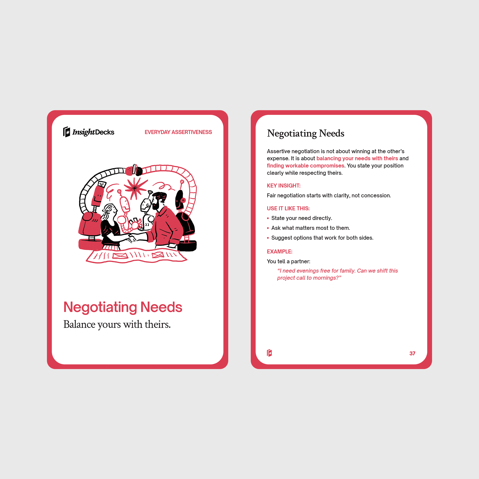 Assertive Communication Card Deck
