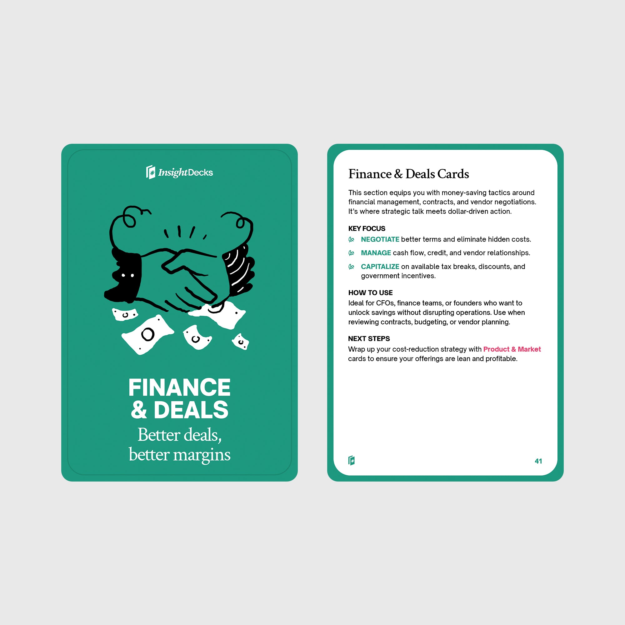 Cost-Reducing Strategies Card Deck