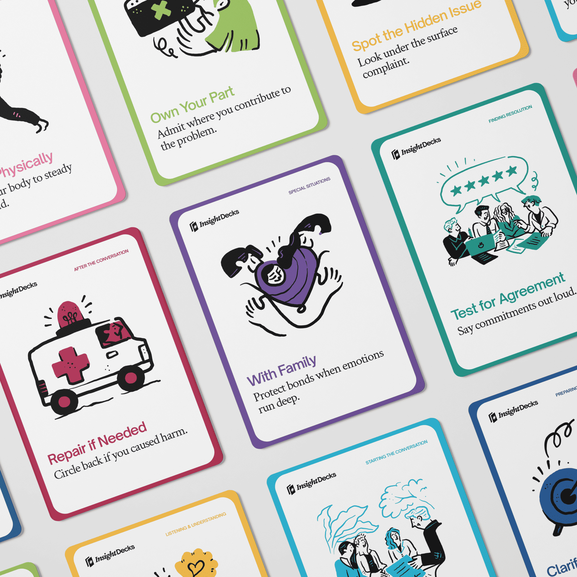 Difficult Conversations Card Deck