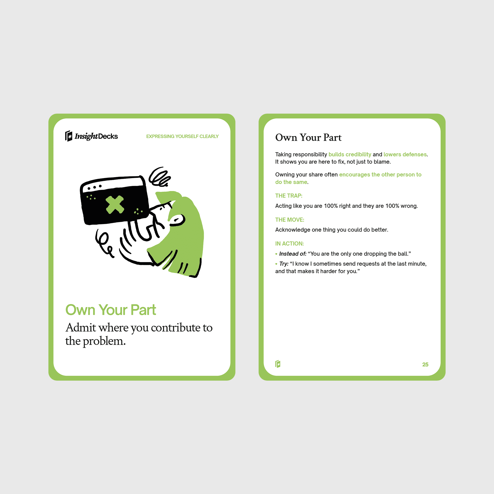 Difficult Conversations Card Deck