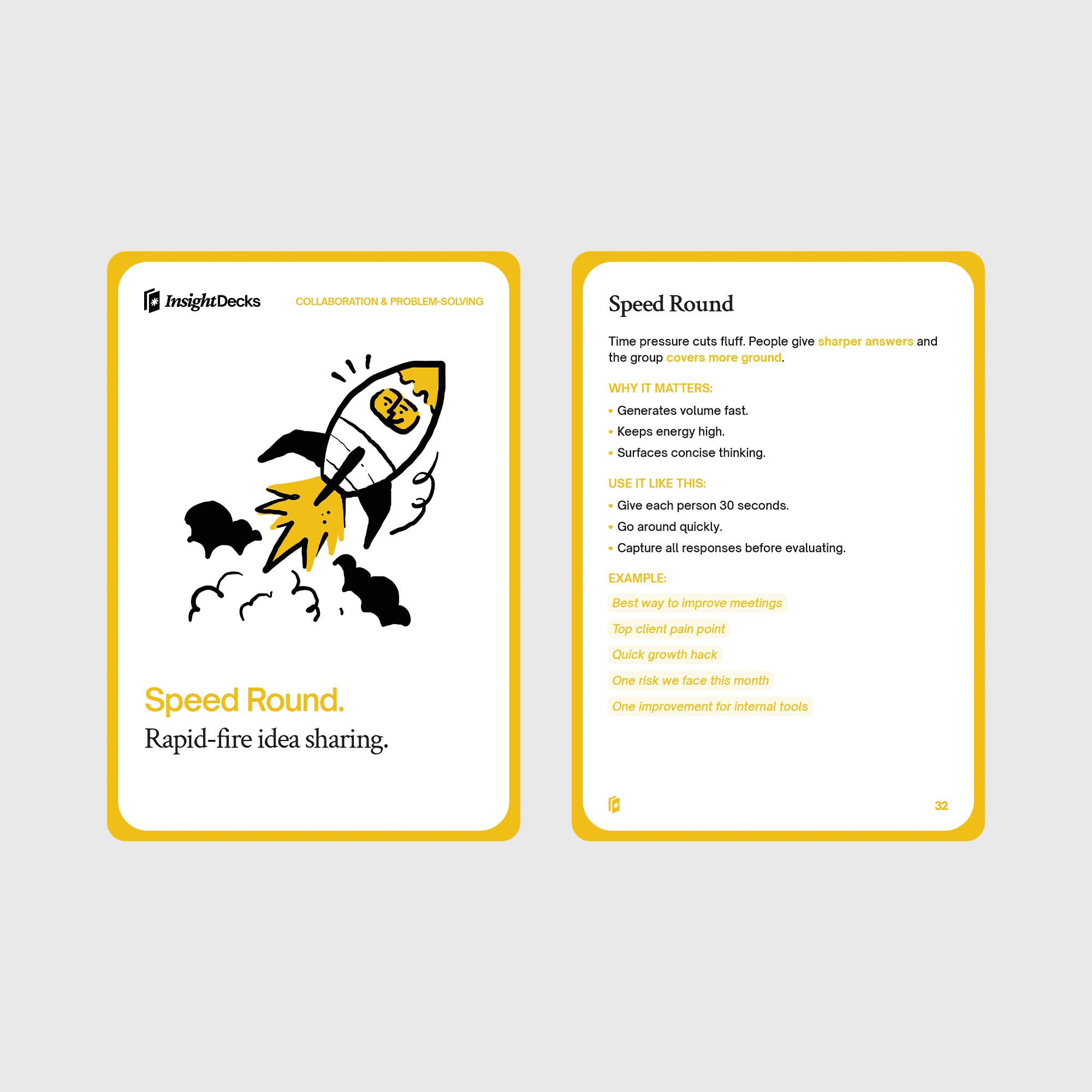 Effective Team Meetings Card Deck