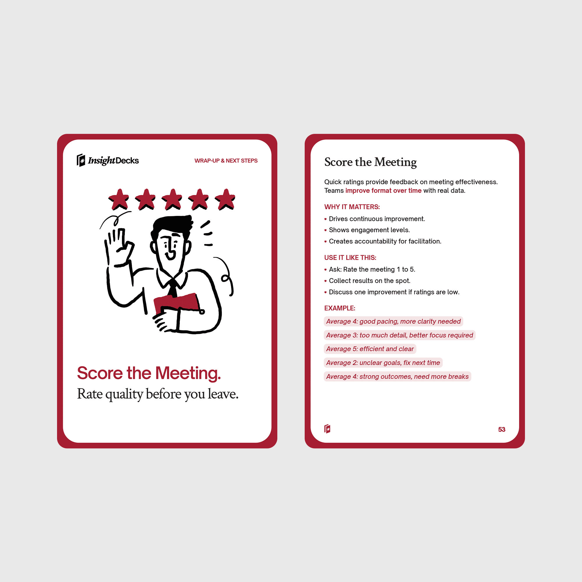 Effective Team Meetings Card Deck