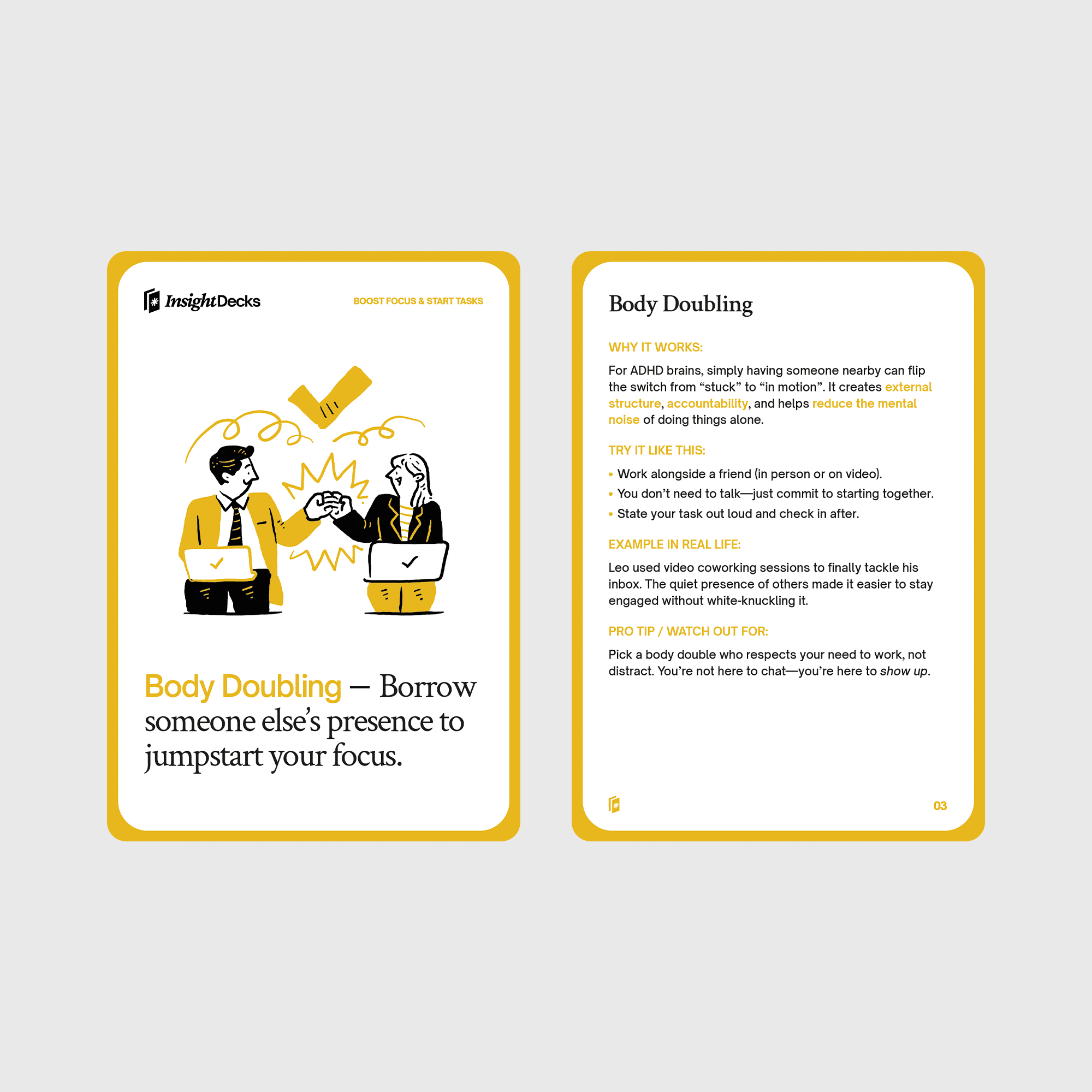ADHD Daily Helper Card Deck