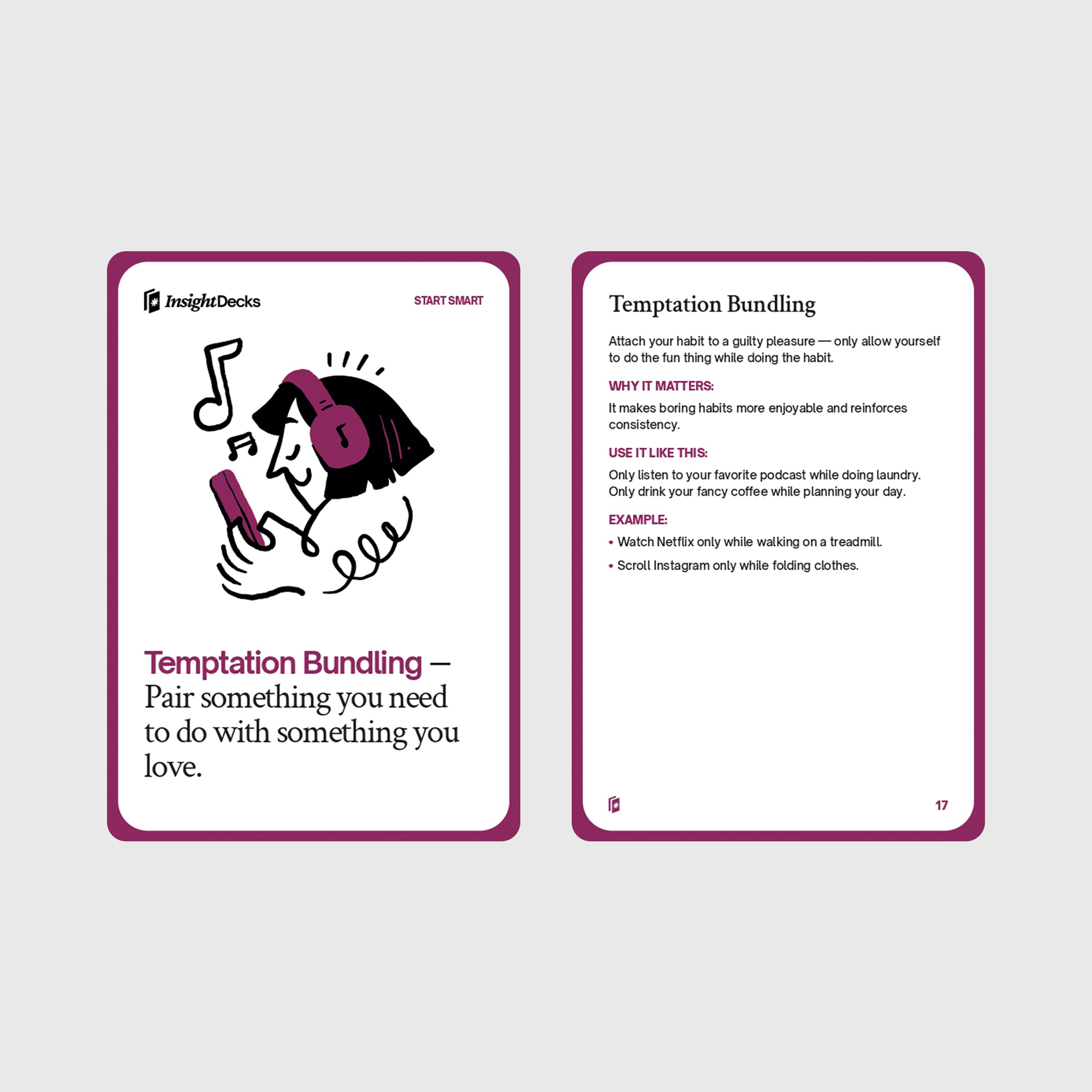 Habit Hacks Card Deck