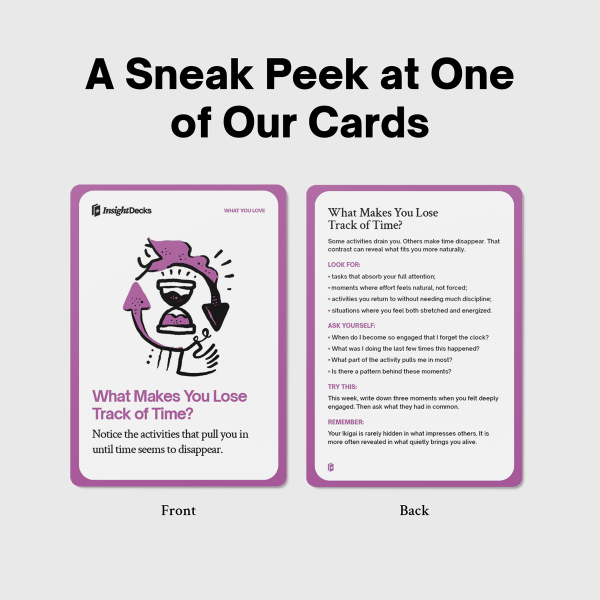 Le jeu de cartes Ikigai