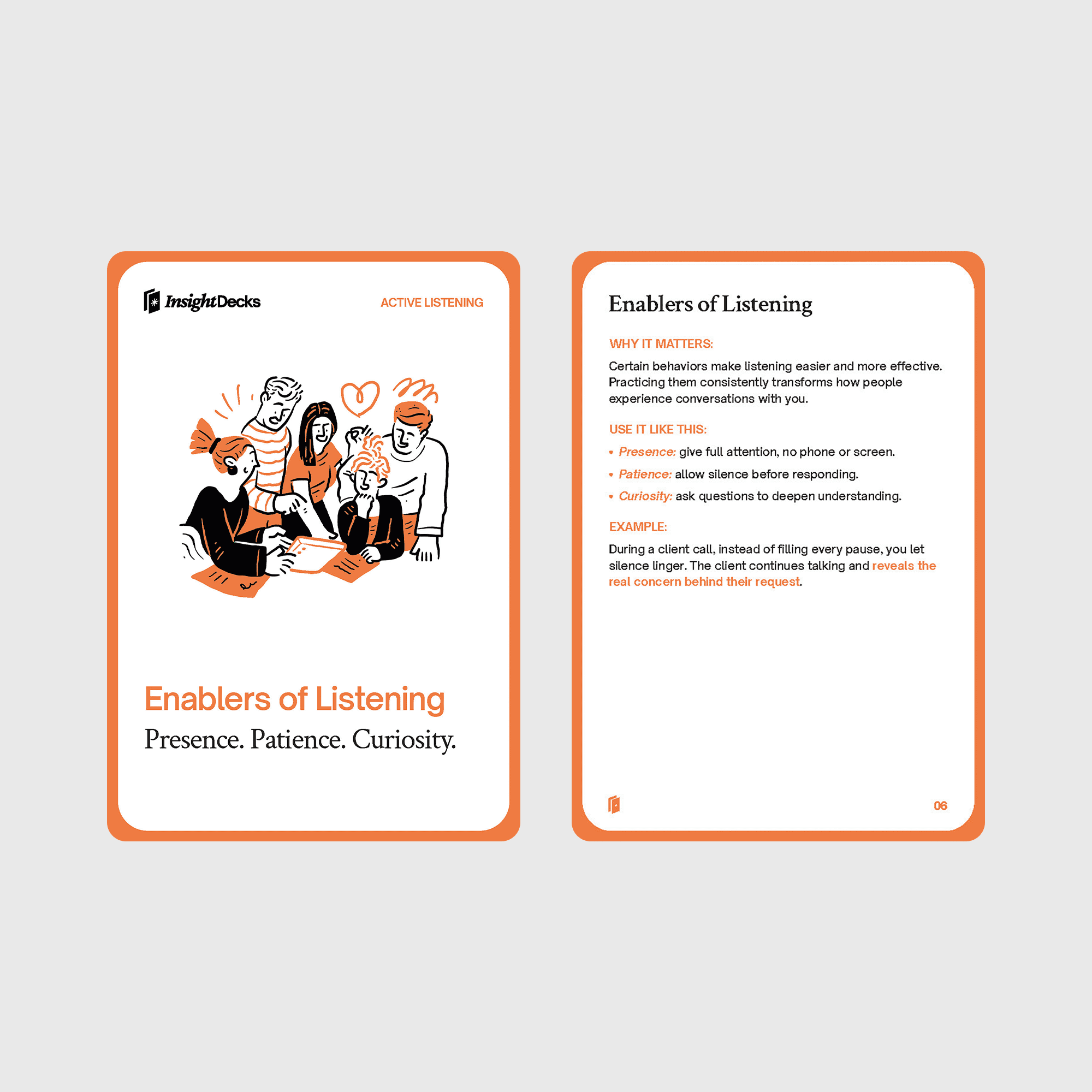 Active Listening Card Deck