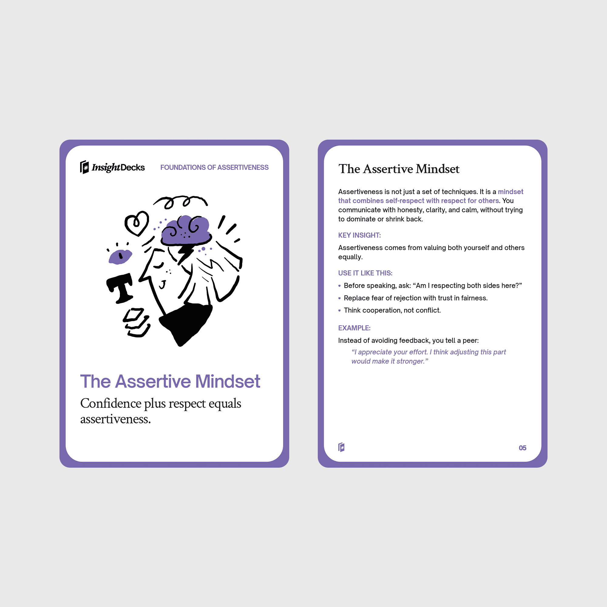 Assertive Communication Card Deck
