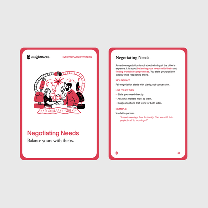 Assertive Communication Card Deck