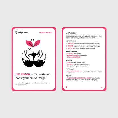 Cost-Reducing Strategies Card Deck