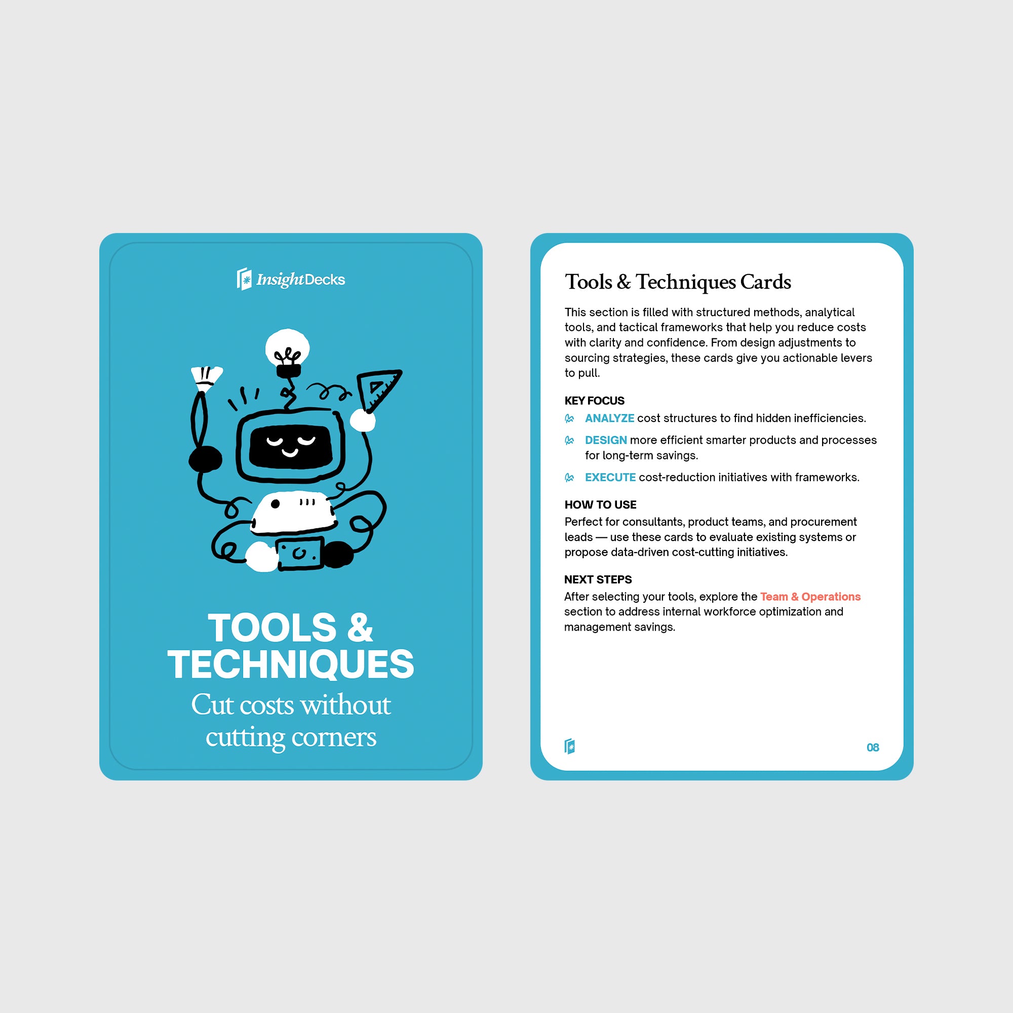 Cost-Reducing Strategies Card Deck
