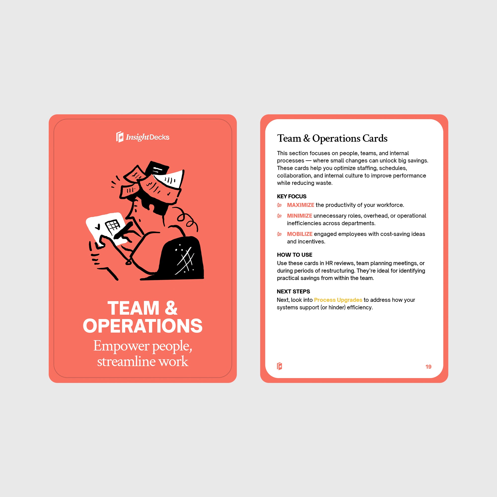 Cost-Reducing Strategies Card Deck
