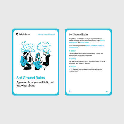 Difficult Conversations Card Deck