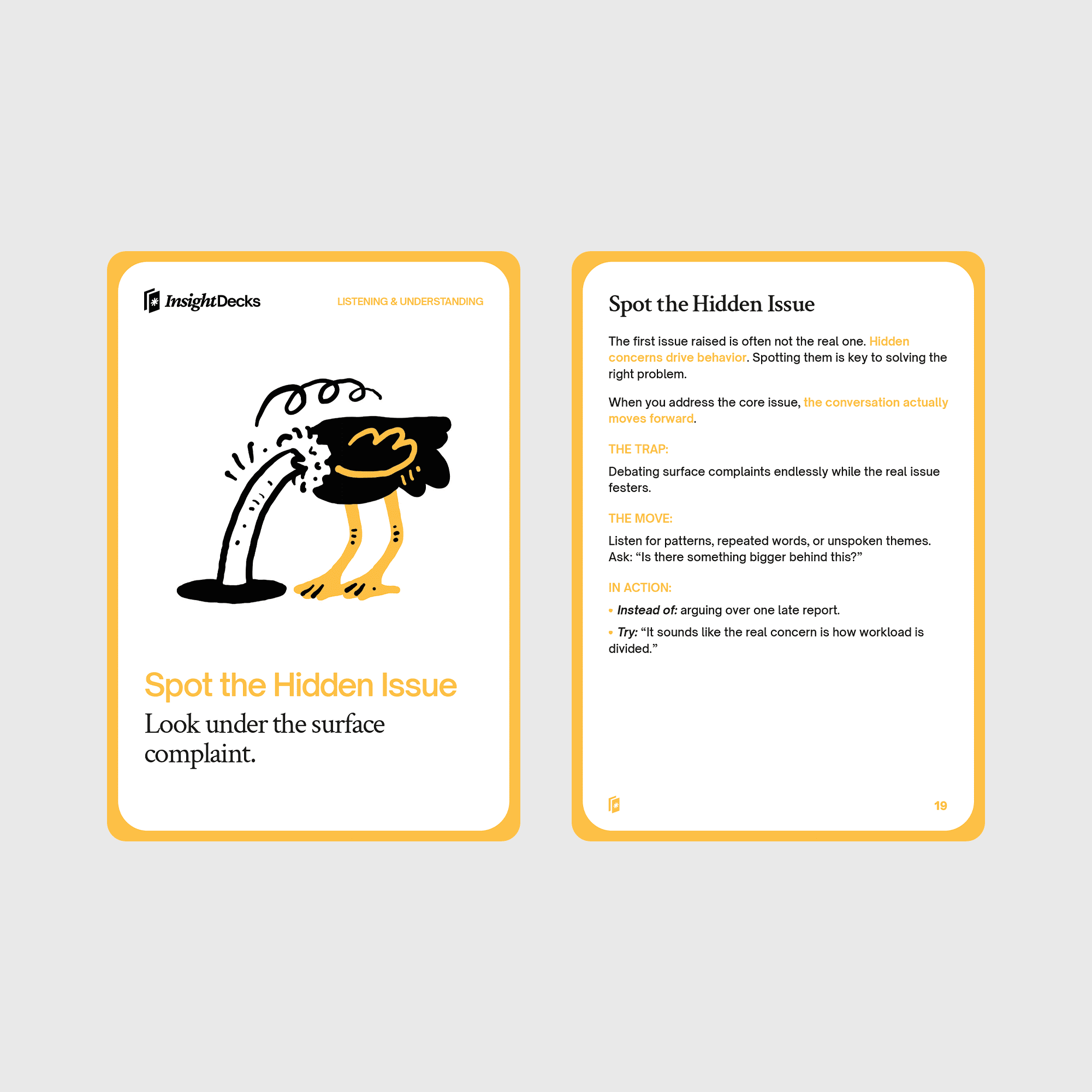Difficult Conversations Card Deck