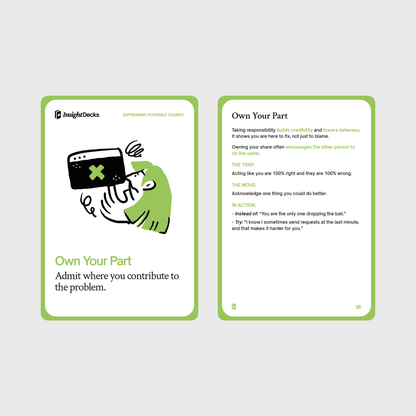 Difficult Conversations Card Deck