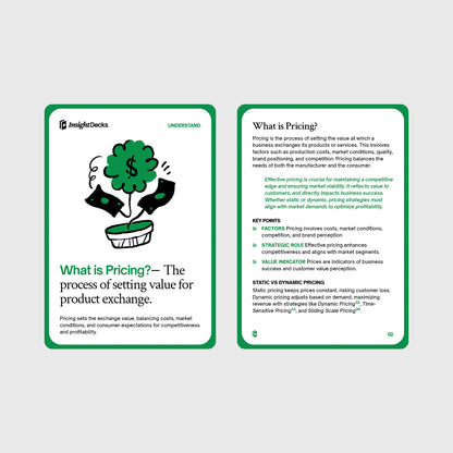 Pricing Strategies Card Deck