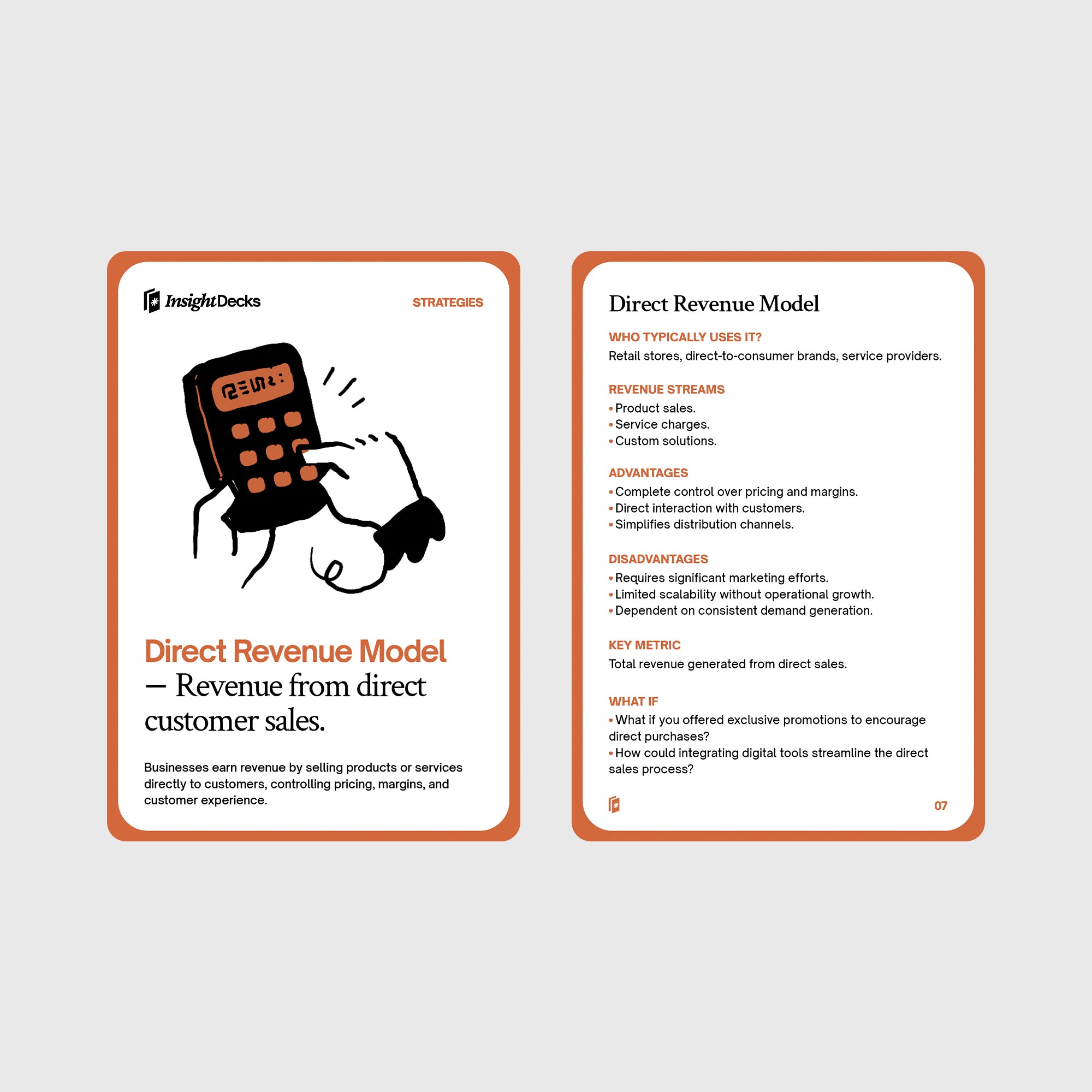 Revenue Models Card Deck