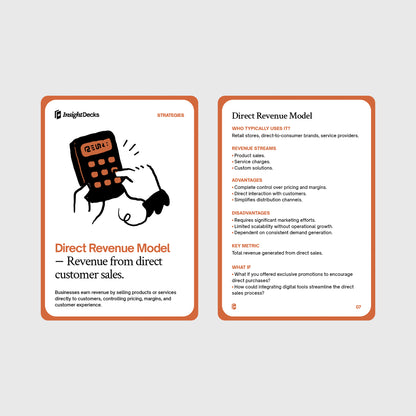 Revenue Models Card Deck