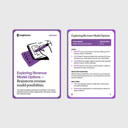 Revenue Models Card Deck